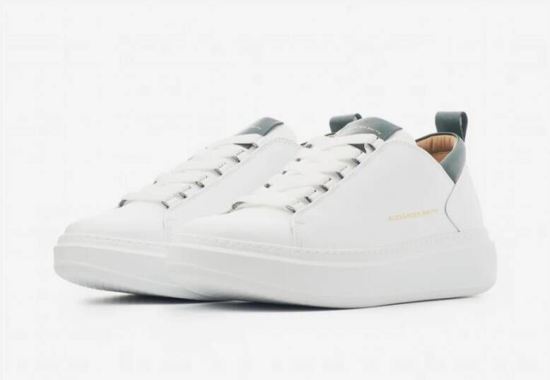 Alexander Smith Wembley Wit Groene Sneakers White Heren