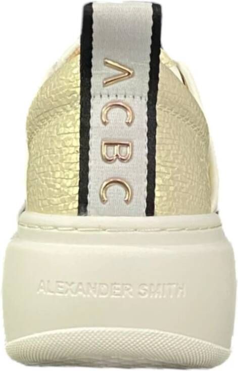 Alexander Smith Wembley High Leren Sneaker Wit White Dames