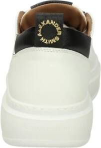 Alexander Smith Wembley Leren Sneakers Wit Zwart White Heren