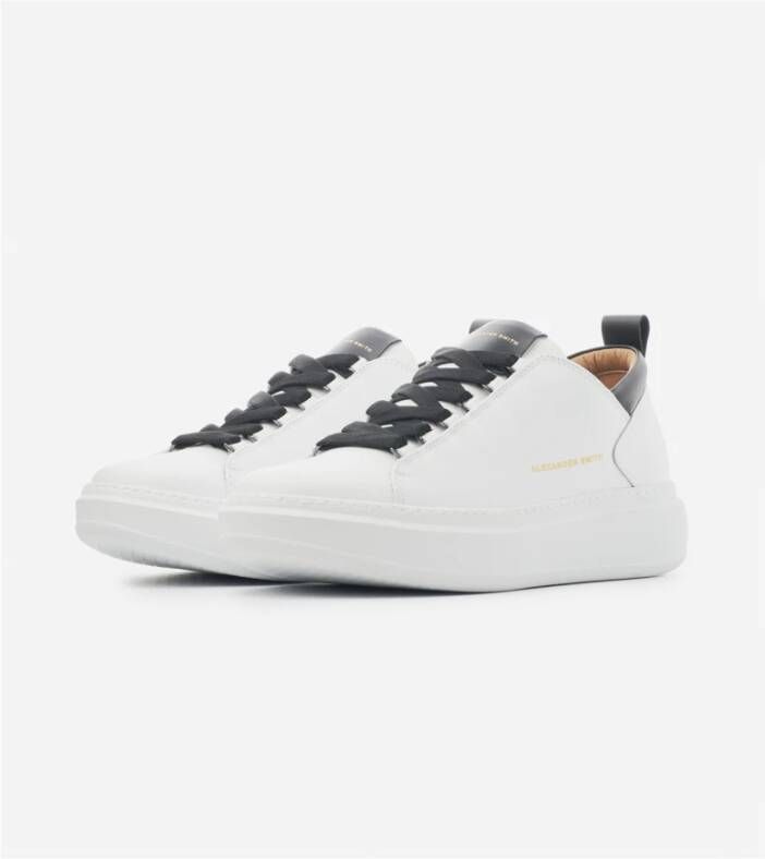 Alexander Smith Wembley Man White Black Sneakers White Heren