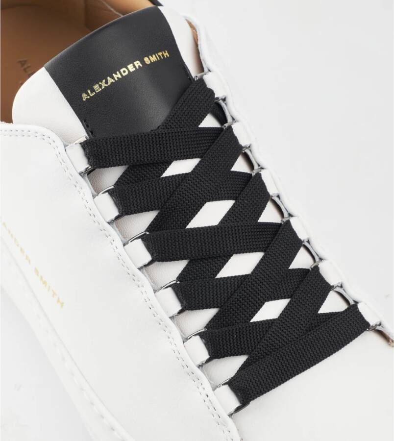 Alexander Smith Wembley Man White Black Sneakers White Heren