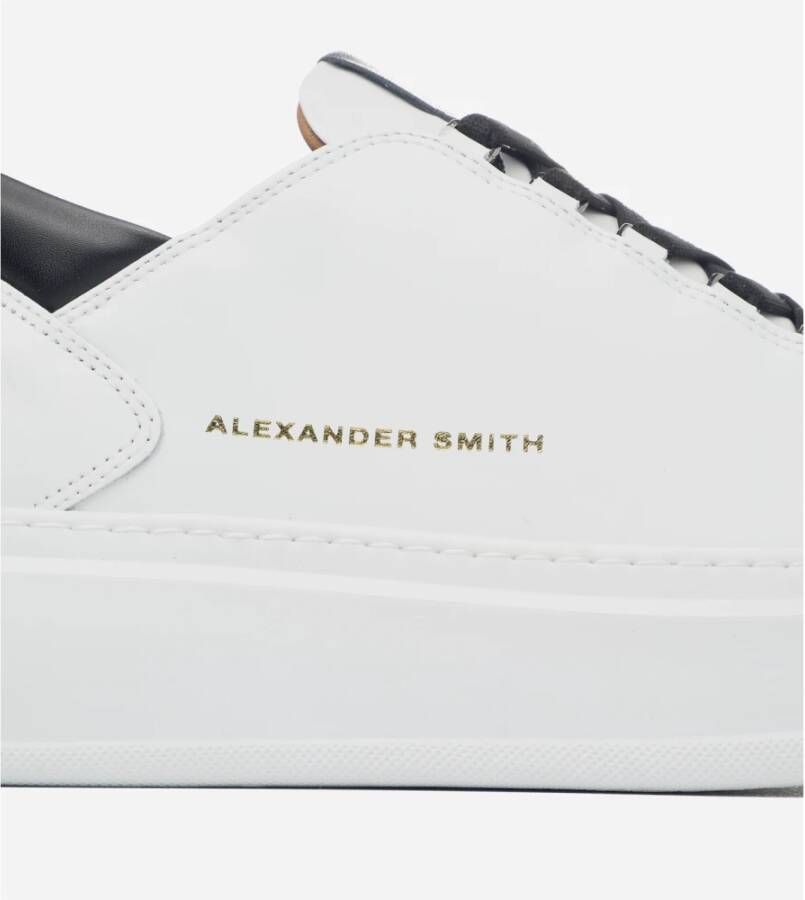 Alexander Smith Wembley Man White Black Sneakers White Heren