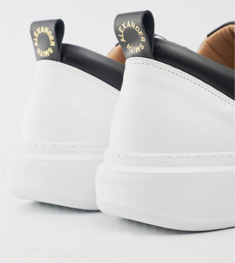 Alexander Smith Wembley Man White Black Sneakers White Heren