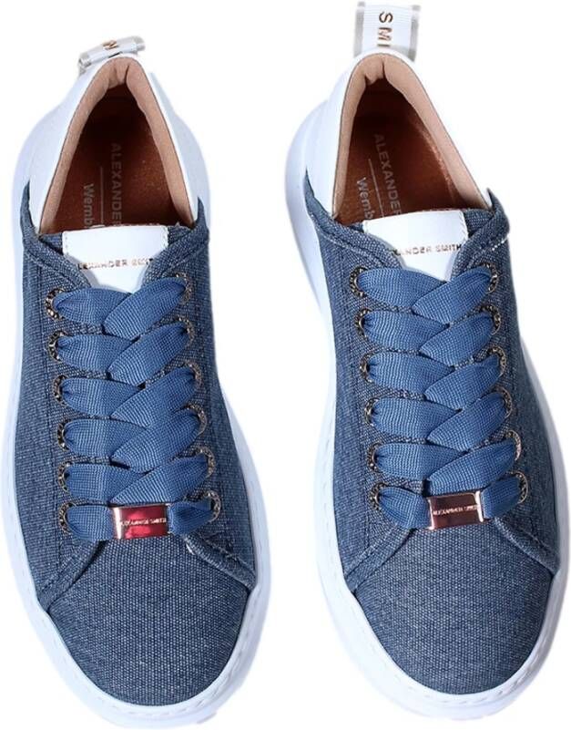 Alexander Smith Wembley Sneakers Avio White Blue Heren