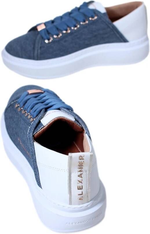 Alexander Smith Wembley Sneakers Avio White Blue Heren