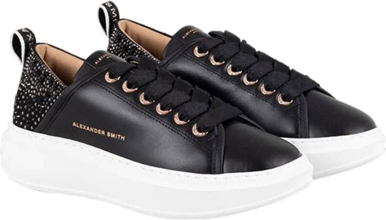 Alexander Smith Wembley Sneakers met Strass Black Dames