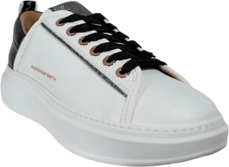 Alexander Smith Wembley Sneakers Wit Zwart White Dames