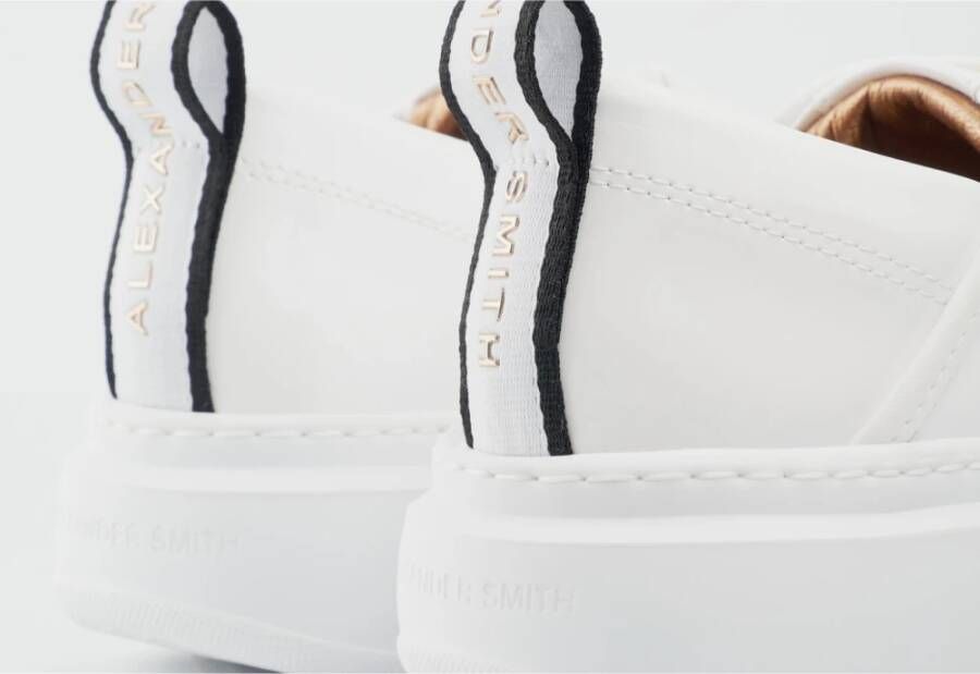 Alexander Smith Wit Goud Wembley Vrouw Sneakers White Dames