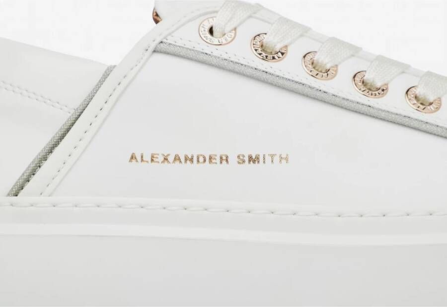 Alexander Smith Sportieve Wit Zilver Sneakers White Dames