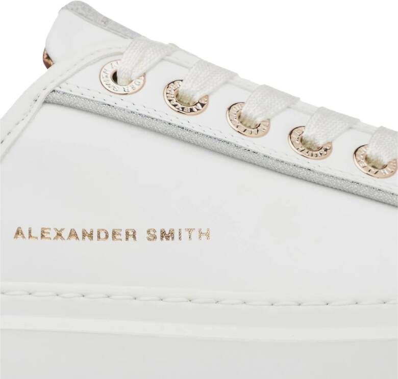 Alexander Smith Wembley White Silver Sneakers White Dames