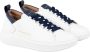 Alexander Smith Wembley Wit Blauw Leren Sneakers White Heren - Thumbnail 2