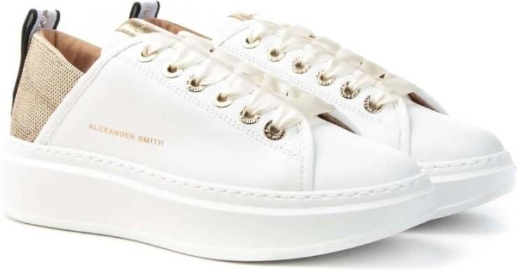 Alexander Smith Wembley Wit Goud Sneakers Vrouwen White Dames