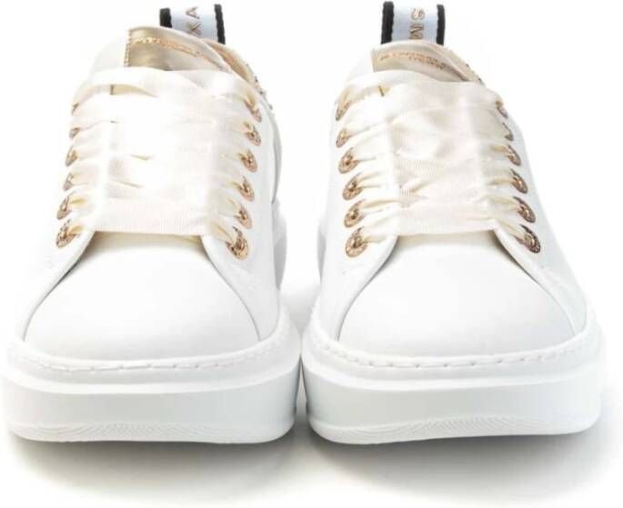 Alexander Smith Wembley Wit Goud Strass Sneakers White Dames