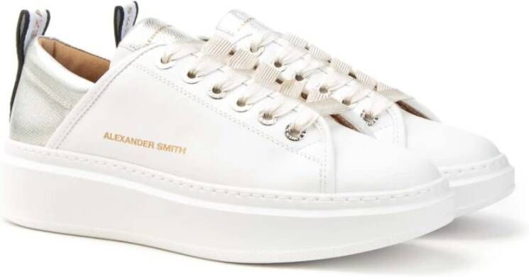 Alexander Smith Wembley Wit Zilver Sneaker White Dames