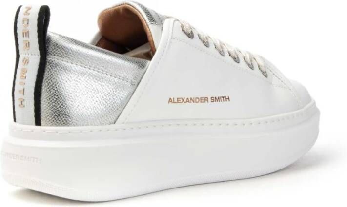 Alexander Smith Wembley Wit Zilver Sneaker White Dames