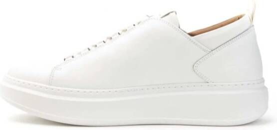 Alexander Smith Wembley Witte Leren Sneakers Mannen White Heren