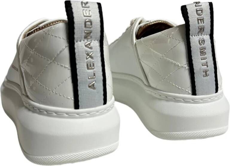 Alexander Smith Wembley Witte Leren Sneakers White Dames