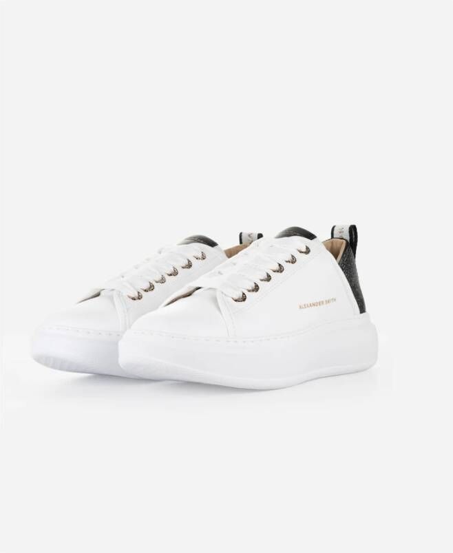 Alexander Smith Wembley Woman White Black Sneakers White Dames