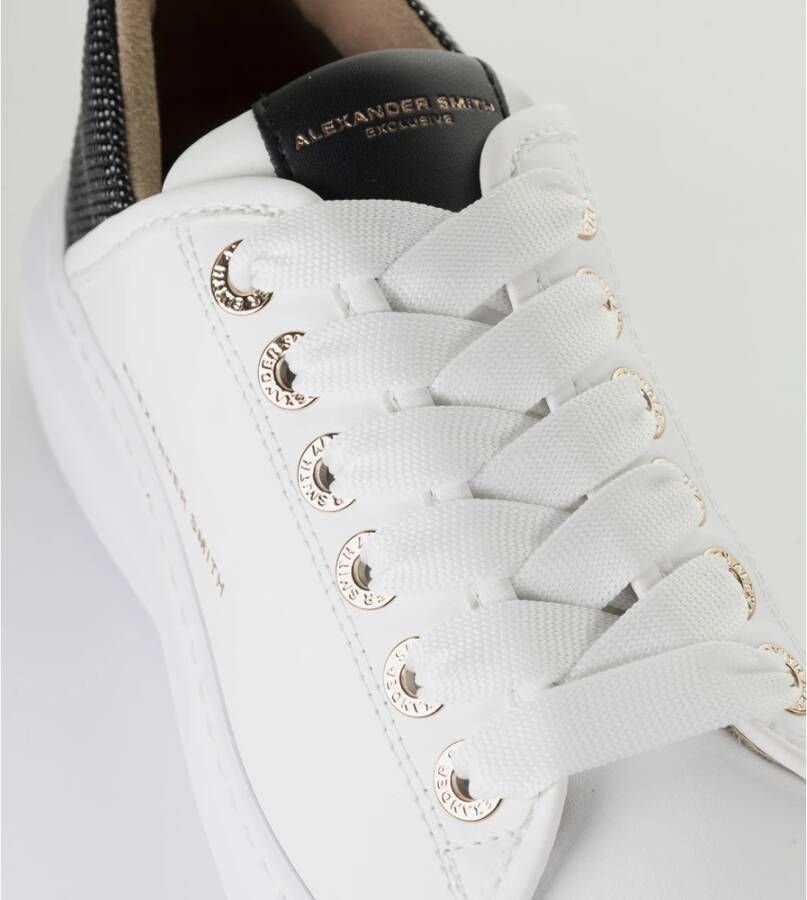 Alexander Smith Wembley Woman White Black Sneakers White Dames