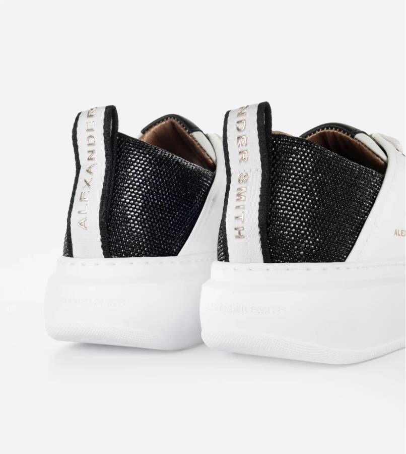 Alexander Smith Wembley Woman White Black Sneakers White Dames