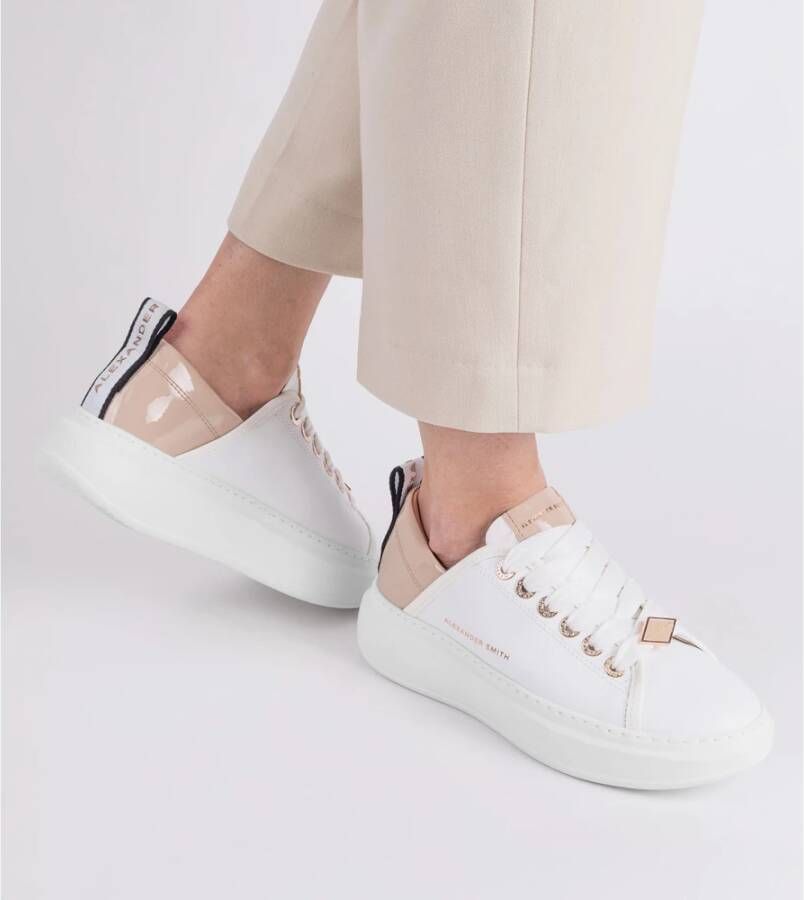 Alexander Smith Wembley Woman White Nude Sneakers Multicolor Dames