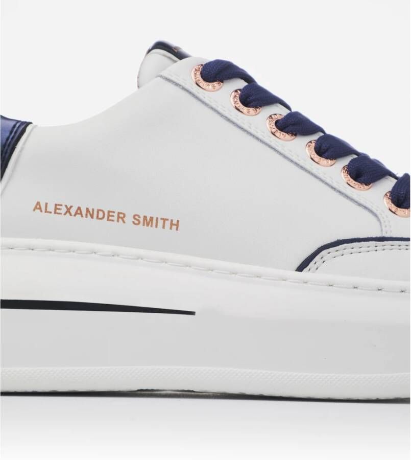 Alexander Smith Wit Blauw Lancaster Vrouw Sneakers Multicolor Dames