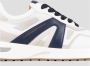 Alexander Smith Wit Blauw Runner Sneakers White Heren - Thumbnail 2