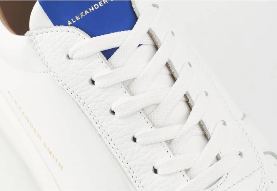 Alexander Smith Wit Bluette Leren Sneakers White Heren