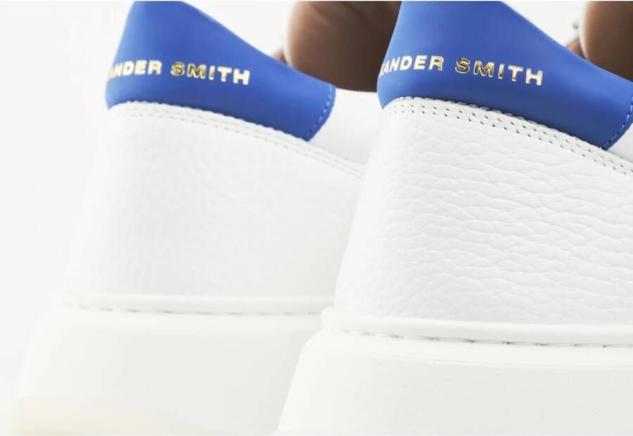 Alexander Smith Wit Bluette Leren Sneakers White Heren