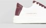 Alexander Smith Wit Bordeaux Leren Sneakers White - Thumbnail 8