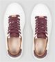 Alexander Smith Wit Bordeaux Leren Sneakers White - Thumbnail 11