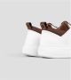 Alexander Smith Wit-Bruin Leren Sneakers Wembley Stijl White Heren - Thumbnail 3