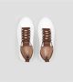 Alexander Smith Wit-Bruin Leren Sneakers Wembley Stijl White Heren - Thumbnail 5