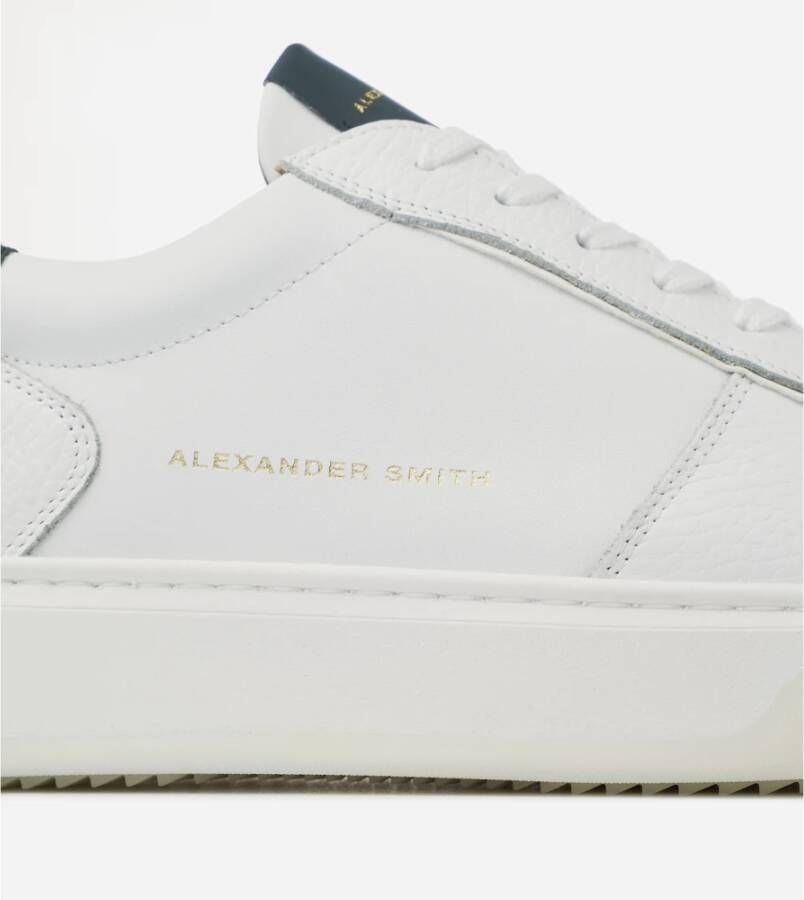 Alexander Smith Wit Donkergroene Sneakers Multicolor Heren