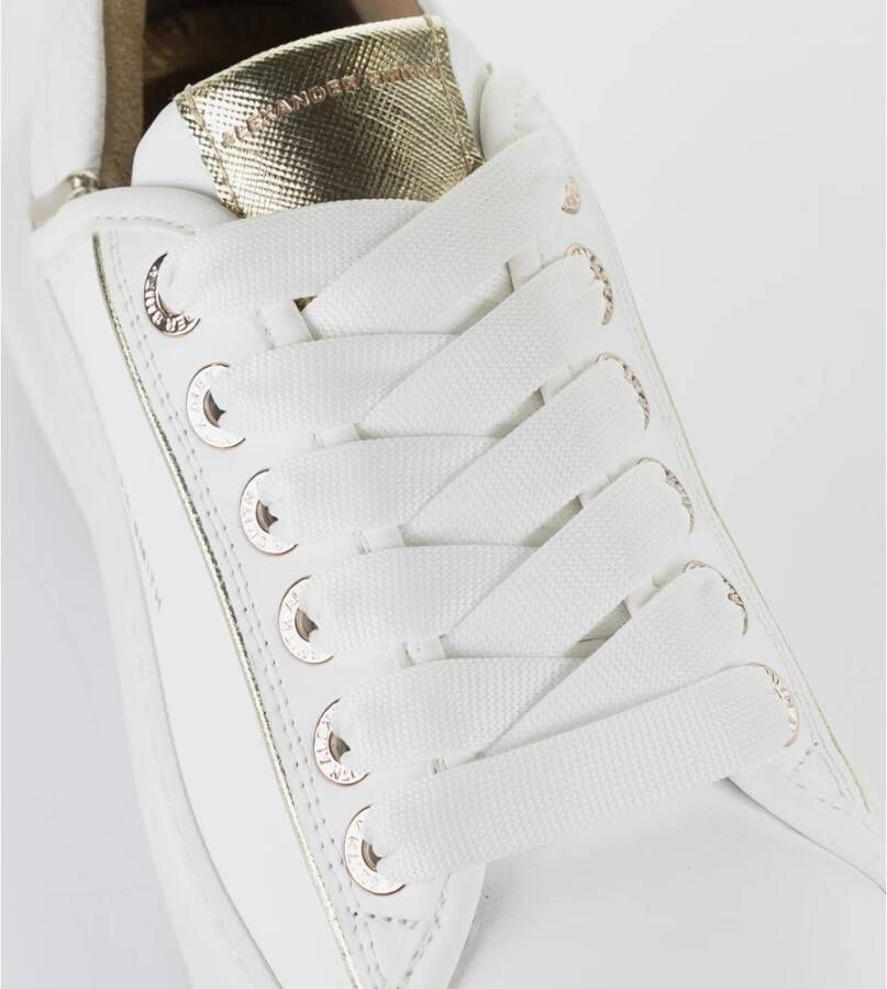 Alexander Smith Wit Goud Wembley Vrouw Sneakers White Dames