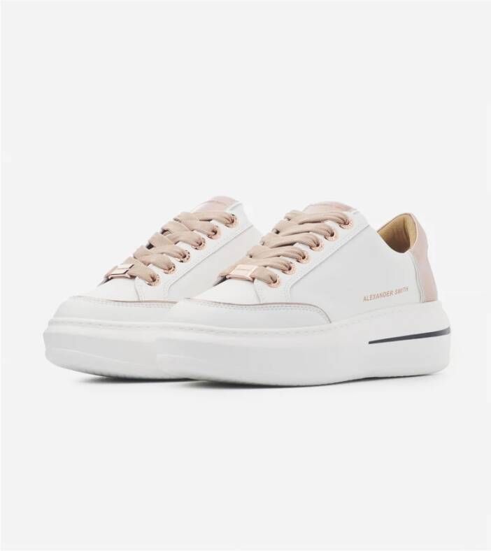 Alexander Smith Wit Koper Lancaster Gate Sneakers White Dames