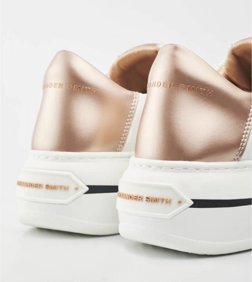 Alexander Smith Wit Koper Lancaster Gate Sneakers White Dames