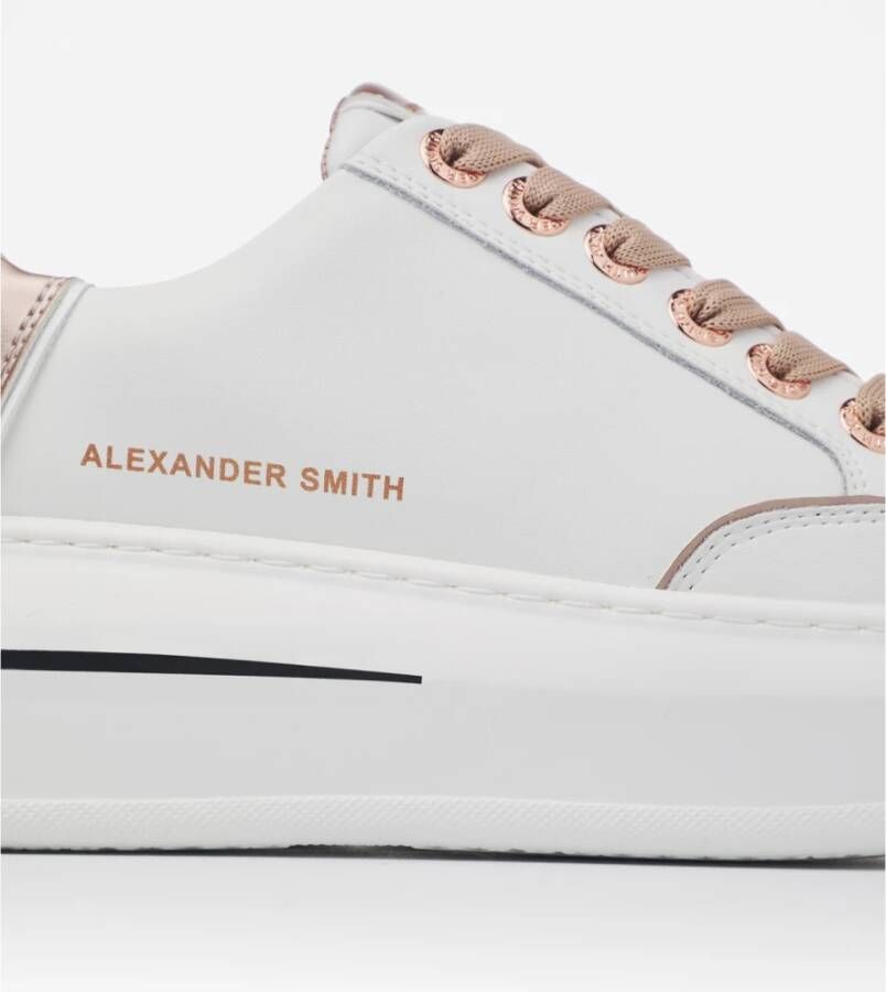 Alexander Smith Wit Koper Lancaster Gate Sneakers White Dames