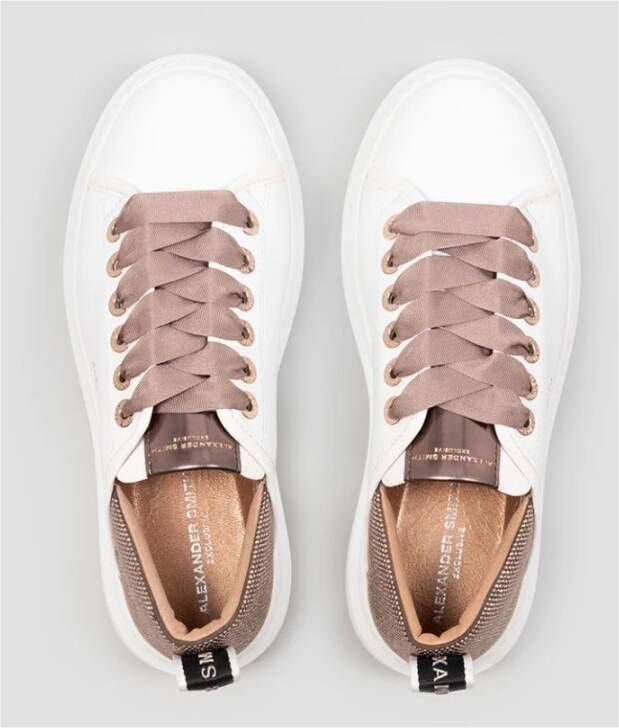 Alexander Smith Wit Licht Brons Sportieve Sneakers White Dames