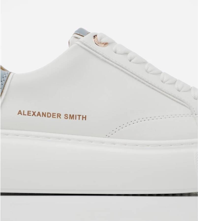 Alexander Smith witte azuurblauwe sneakers Multicolor Dames