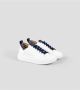 Alexander Smith Witte-blauwe leren sneakers Wembley stijl White Heren - Thumbnail 2