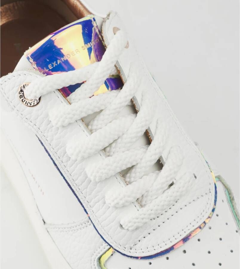 Alexander Smith Witte Iride Perzik Sneakers Multicolor Dames