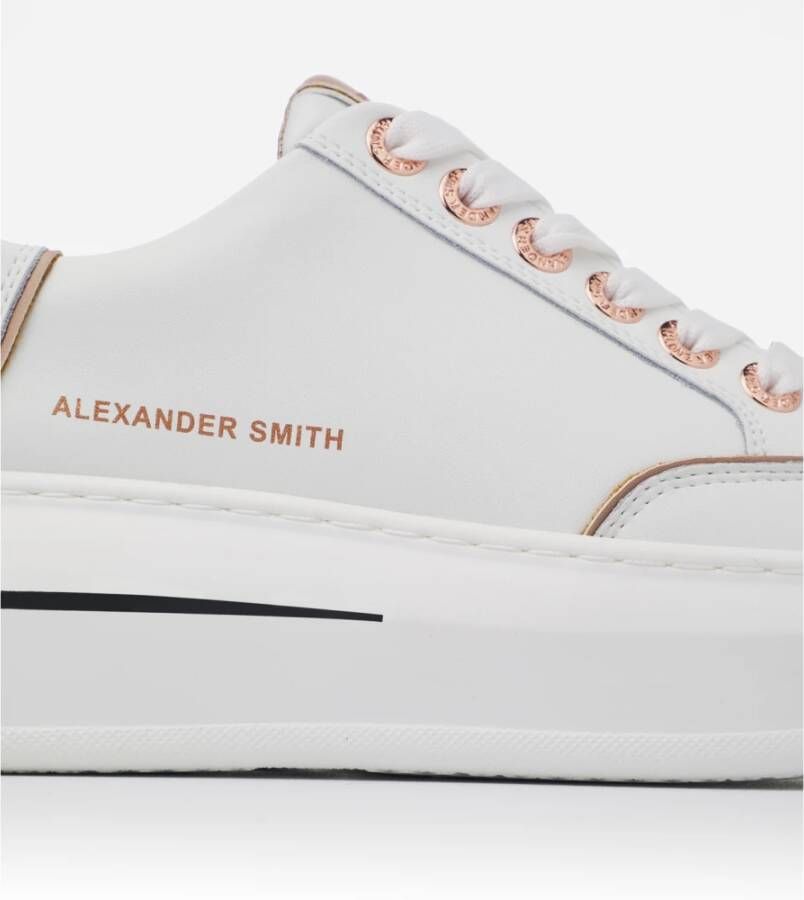 Alexander Smith Witte Kameel Lancaster Vrouw Sneakers Multicolor Dames