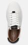 Alexander Smith Witte katoenen sneakers met gehamerd leer White Heren - Thumbnail 3