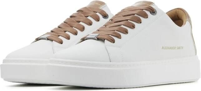 Alexander Smith Witte Leren Veterschoenen 8250Wgd White Heren