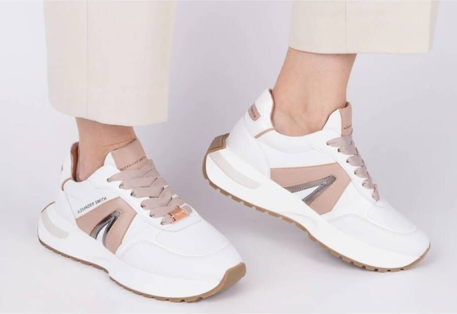 Alexander Smith Witte Nude Hyde Dames Sneakers White Dames