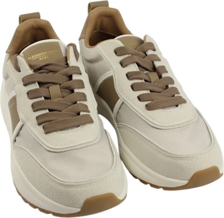 Alexander Smith Witte Sand Dover Sneakers White Heren