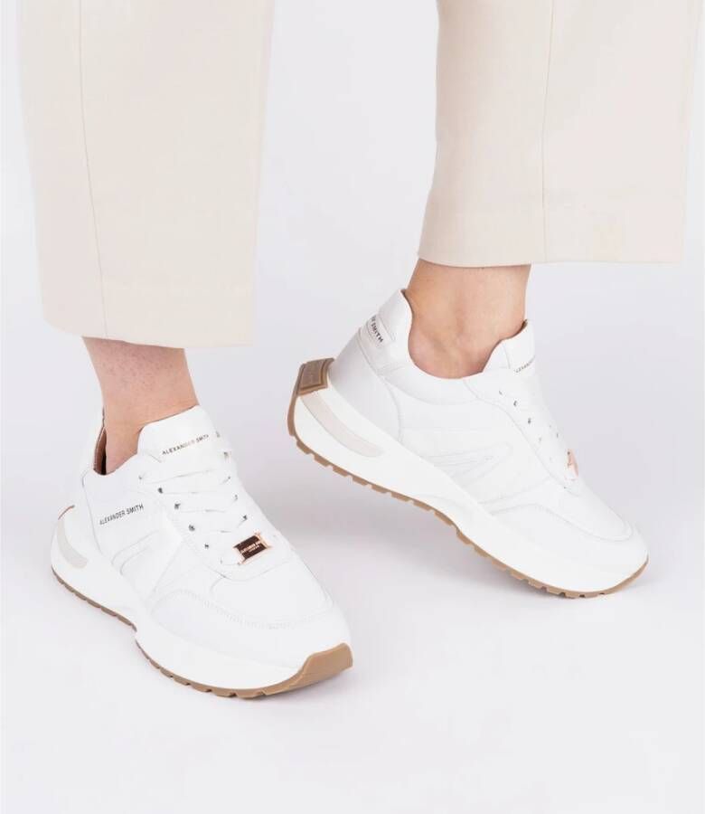 Alexander Smith Witte Sneakers Totale Hyde Stijl White Dames