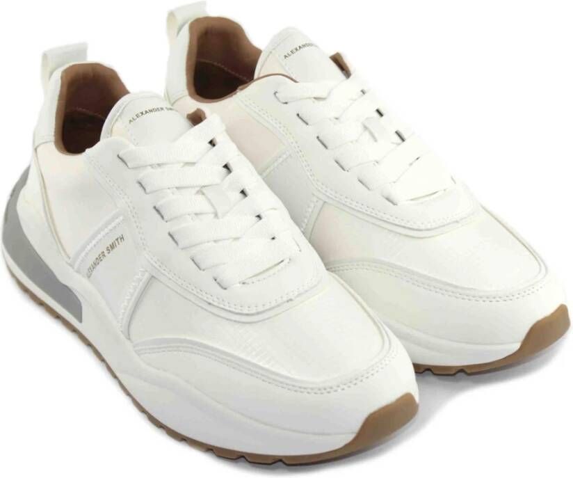 Alexander Smith Witte Sneakers White Heren