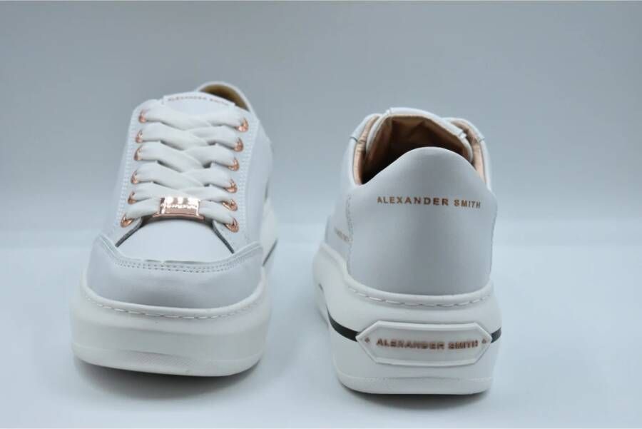 Alexander Smith Witte Veterschoenen Lancaster White Dames